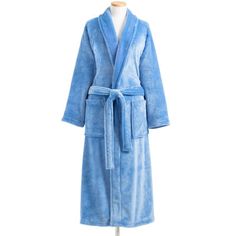 Our supersoft Sheepy Fleece robe gets a multitude of updates making it even more buttery, lofty and comfy. Slightly lighter in overall weight, both sides of the fabric are napped for a sensual, snuggly experience. Inside, against the skin, there is an even more luxurious, deep pile for greater insulating properties. Shawl collar, shirt hem, and generous patch pockets with an attached tie belt and generous overlap. Size: Grande , Color: Blue Pine Cone Hill Sheepy Fleece Mid-Calf Bathrobe with Poc Pine Cone Hill, Fleece Robe, Fine Linen, French Blue, Sleepwear & Loungewear, Color Swatch, Sleepwear Robe, Accessories Clothing, Pine Cone