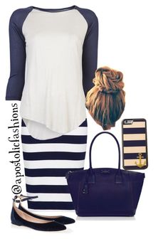 "Apostolic Fashions #833" by apostolicfashions on Polyvore featuring French Connection, Neuw, Kate Spade and ChloÃ© Outfits Jean, Skirts Modest, Jean Skirts, Outfits Jeans, Skirts Long