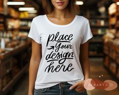 Fitted White T-shirt With Branding, White Tshirt Mockup, Just So You Know, Clothing Mockup, Tshirt Mockup, Shirt Mockup, File Format, Black Crop, Black Crop Tops