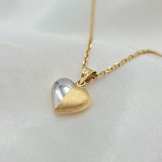 --- Created in GURANTEED HIGH QUALITY 18-Karat SOLID GOLD --- Make a wish and put on your necklace. Your heart is full of LOVE ! 18K(750) Solid Gold Love Necklace. Elegant and unique, this elegant double sided pendant fits any occasion with ease. A diamond cut accent - artfully set to enhance size and sparkle - is nestled at the base. Buffed to a brilliant lustre, this pendant centred along an 16.5-inch flat cable chain that secures with a spring-ring clasp. Total Gram weight: 3.74 gr (Chain & Pendant) Chain Length: 16.5 inches  Chain Thickness: 1.5 millimeter  The Pendant is available for sale individually. Please message me for more details! Pendant Weight: 0.93 gr Pendant Height: 16 mm Pendant Width: 12 mm  More Details: * 18K Solid Gold 18k solid gold pieces are made to last forever. S Yellow Gold Necklace With Shiny Finish For Anniversary, Shiny Yellow Gold Necklace For Anniversary, 14k Gold Necklaces With Shiny Finish For Anniversary, 14k Gold Necklace With Shiny Finish For Anniversary, Gold Heart Cut Necklace With Polished Finish, Gold Heart Necklace Hallmarked For Anniversary, Gold Hallmarked Heart Necklace For Anniversary, Gold Heart Necklace With Polished Finish For Wedding, Heart Is Full