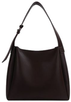 Brown Square Bucket Bag With Single Shoulder Strap, Brown Single Shoulder Strap Bag For Fall, Brown Single Strap Shoulder Bag For Fall, Brown Shoulder Bag With Adjustable Strap For Fall, Chic Brown Bucket Bag With Single Shoulder Strap, Elegant Brown Bucket Bag With Single Shoulder Strap, Brown Shoulder Bag With Single Strap For Fall, Square Brown Hobo Bag With Single Shoulder Strap, Brown Square Hobo Bag With Single Shoulder Strap