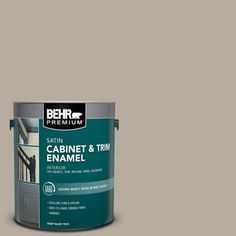 the behr paint is green and has an interior exterior color that looks like it's being painted