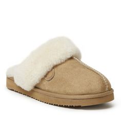 Women's Fireside by Dearfoams Sydney Water Resistant Genuine Shearling Scuff Slipper Best Slippers, Shearling Slippers, Sheepskin Slippers, Clog Slippers, Comforters Cozy, Slide Slipper, Womens Slippers, Stay Warm, Memory Foam