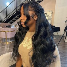 This 13x4 Lace Frontal Wig is made with Brazilian human hair, creating a full and natural-looking body wave style. It is designed with a 4” lace frontal for undetectable styling, giving you the flexibility to part your hair anywhere you’d like. Enjoy a flawless and comfortable fit with the secure adjustable straps and breathable construction. Product Details Brand: Ishow Hair Hair Material: 100% human hair from one donor Hair Color: Natural Black Color Texture: Body Wave Length: 12-34 Inch Avail Frontal Wig Hairstyles, Birthday Hairstyles, Fest Outfits, Quick Weave Hairstyles, Birthday Hair, Protective Hairstyles Braids, Frontal Hairstyles, Lace Front Human Hair Wigs, Brazilian Body Wave