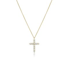 Diamond Cross Necklace - Consider the Wldflwrs Cross-shaped Diamond Necklace With Single Cut Diamonds, Classic Diamond White Crucifix Cross Necklace, Luxury Cross-shaped Diamond Cut Necklace, Diamond White Cross Necklace With Single Cut Diamonds, Formal Crucifix Necklace With Brilliant Cut, Formal Brilliant Cut Crucifix Necklace, Classic Diamond Pendant Cross Necklace, Classic Yellow Gold Cross Diamond Necklace, Diamond Cut Crucifix Necklace