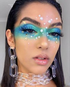 Halloweenský Makeup, Indie Makeup, Fairy Makeup, Mermaid Makeup, Creative Eye Makeup, Stage Makeup, Creative Makeup Looks