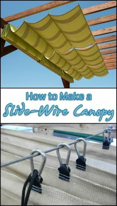 how to make a side - wire canopy