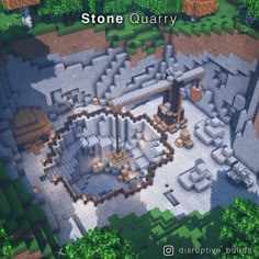 the map for stone quarry is shown in this screenshot from an interactive video game