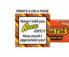 an advertisement for reese's peanut butter cups