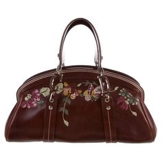 Dior Jeans, Christian Dior Handbags, Dior Top, Brown Handbags, Tassel Purse, Brown Purse, Leather Floral, Dior Handbags