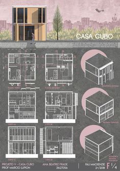 an info sheet showing the various types of buildings and their names in spanish, english, and