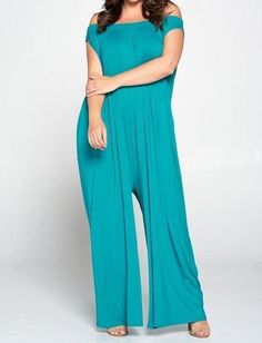 Off Shoulder Jade Jumpsuit - Taffycat's Plus Jumpsuit, Off Shoulder Jumpsuit, Free Flowing, Tall Girl, Jumpsuits For Women, Pant Jumpsuit, Jumpsuit Romper, Off Shoulder, Jade