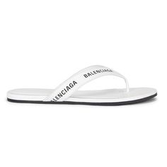 Balenciaga White Black Leather Logo Thong Slide Slip On Sandal Flip Flop Flat 37 ********** Balenciaga ********** Brand: Balenciaga Size: 37 (Know Your Balenciaga Size) Name: Round Flip Flop Color: White / Black Style#: 630051 Wbae1 9010 Style: Thong Sandal Material: Calf Leather Thong Front Strap Black Balenciaga Printed Logo White Smooth Calf Leather Material Slip On Style Slide Sandal Brand New In Box, Comes With Original Box And Dust Bag 100% Authentic Or Your Money Back Great Gift I Ship Wo Black Balenciaga, Balenciaga Shoes, Sandals Brands, Leather Logo, Black Style, Thong Sandals, Leather Material, Flip Flop, Flip Flop Sandals