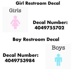 the girl restroom decals are available for girls and boys to use on their walls