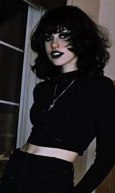 Goth Gifts, How To Impress, Black Lipstick, Goth Women, Goth Girl, Goth Aesthetic, Emo Girls, Emo Goth, Gothic Outfits