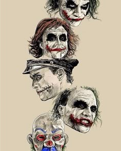 an image of the faces of jokers