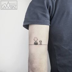 a person with a small tattoo on their arm