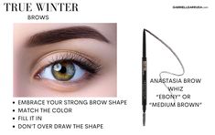 Figuring out your seasonal color analysis and think you might be a true winter? This ultimate guide to the cool winter season will help you confirm it! From True Winter color palette guide, true winter makeup, true winter outfits, and true winter celebrities, it has everything you need to shine in your best colors. Included: true winter lipstick, true winter hair color, true winter olive skin, true winter aesthetic | cool winter | seasonal color analysis | true winter black woman | true winter True Winter Color Palette Makeup, Winter Color Analysis Makeup, True Winter Eyeshadow, House Of Colour Winter Eyeshadow