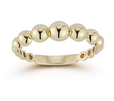 Add a glamorous touch to your look with this stunning bubble band ring that looks great on its own or stacked with other rings. From Luminosa Gold. Bubble Ring Vca, Gold Bubbles, Bubble Ring, Band Ring, Band Rings, Diamond Ring, Jewelry Rings, That Look, Bubbles