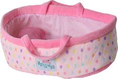 PRICES MAY VARY. The Baby Whitney Pastel Polka Dot Baby Doll Bed is an all soft baby doll accessory; an ideal first baby doll collection that will encourage little ones to role play, nurture and care Compatible with American Girl Doll. We are naturally hopeful that this baby doll bassinet will take part in nurturing little one's dolls up to 18". This baby doll accessory set is scaled to work with similar size dolls and is perfect for little hands to carry The Baby Whitney bassinet is development Bed Dolls, Doll Bassinet, Baby Doll Carrier, Baby Doll Bed, Bed Bassinet, Pastel Pillows, Soft Baby Dolls, Pillow Baby, Doll Carrier