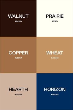 four different types of logos with the words copper, copper, wheat and heartth