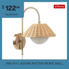 an image of a wall light with the price tag $ 122 24 reg $ 51 00