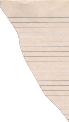 a piece of lined paper with an eraser on the bottom and one line at the top