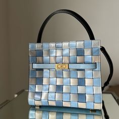 Excellent Condition! Small Scratches, But Nothing Major. Clean Inside And Out No Cancellations! If You Put An Offer, And I Accept It, I Will Not Cancel The Order Afterwards. Ask All The Questions Beforehand. Lee Radziwill, Tory Burch Bags, Tory Burch Bag, Satchel Bag, Satchel Bags, Tory Burch, Satchel, Color Blue, Bag Lady