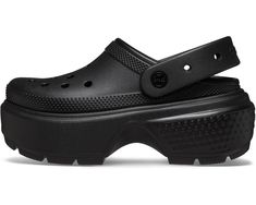 Crocs Stomp Clog | Zappos.com Crocs Crocband Platform, Comfort Wear, Clogs Shoes, Toe Designs, Back Strap, Product Reviews, Clogs, Heel Height, Slip On