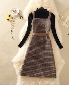 Womens Prom Dresses, Dress Women Elegant, Cute Spring Outfits, Sweater Wool, Winter Sweater, Spring Outfits Women, Tweed Dress, Elegant Party