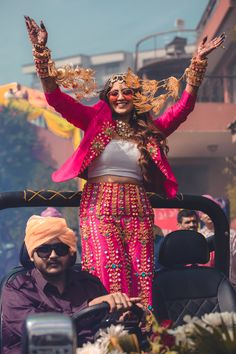 Concept styling for bride’s entry
Hot pink indian jumpsuit inspired outfit
Punjabi style, kalire, punjab Quick Saves