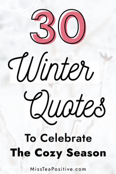 How to embrace winter? Here are 30 winter quotes to warm your heart in this cold weather. This collection includes short, funny and cozy morning quotes to read on a winter day, inspirational quotes for a Monday, hello winter quotes for your letterboard and more.