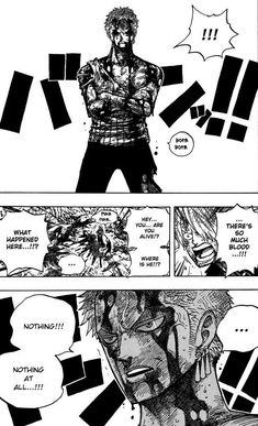 an image of the page from one piece of comics, with black and white illustrations