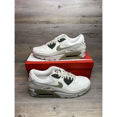 Nike Air Max 90 Phantom Neutral Olive Green Mens Size 14 Fb9657 002 Brand New In Original Box. Box May Have Damage Due To Stocking And Shipping. Item Is In Perfect Condition. 100% Authentic Or Your Money Back. Ships In Double Box To Protect The Shoe Box. Shipped Via Priority Mail With Tracking Information. Nike Cortez 72, Black Shoes Sneakers, Navy Football, Nike Sf, Track And Field Shoes, Spike Shoes, Nike Air Vapormax Flyknit, Nike Id, Shoes Nike Air