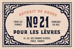 an old french label with the words no 21