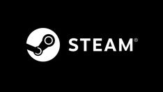 the steam logo on a black background