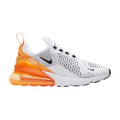 270 Air Max Shoes, Nike 270s, Clubbing Shoes, Nike 270, Nike Shoes Women Fashion, Pink Nike Shoes, Back To School Shoes, White Nike Shoes, All Nike Shoes