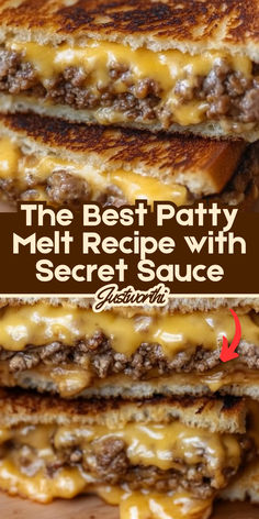 the best patty melt recipe with secret sauce