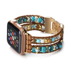 PRICES MAY VARY. 💯Compatibility: Leather wrap apple watch band bracelet 38mm/40mm/41mm 42mm/44mm/45mm/49mm for women and men, compatible with apple watch strap iwatch band Series 9/8/7/6/5/4/3/2/1/SE Ultra 2, Nike, Hermes, Edition, etc. 💯Adjustable Size: Multilayer Beaded apple watch band suitable for wrist SIZE 14-20cm / 5.5-7.9 inch. Iwatch band has three removable clasps that allow you to adjust the strap size according to your wrist, making it easy to remove and assemble without tools 💯Th Apple Watch Band Organizer, Apple Watch Bracelet Band, Apple Watch Bands Fashion, Apple Watch Bracelets, Apple Band, Watch Band Bracelet, Bracelet Apple Watch, Apple Watch Accessories, Boho Leather