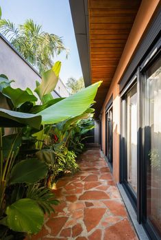 Zen House, Beautiful Outdoor Living Spaces, Side Yard Landscaping, Brutalism Architecture, Narrow Hallway Decorating, Landscape Structure, Surf House, Side Garden, Modern Backyard