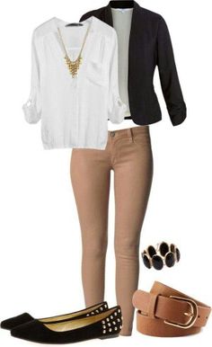 Interview Outfits, Stile Boho Chic, Mode Tips, Spring Work Outfits, Stylish Blazer, Tan Pants, Summer Work Outfits, Casual Work Outfit, Mode Casual