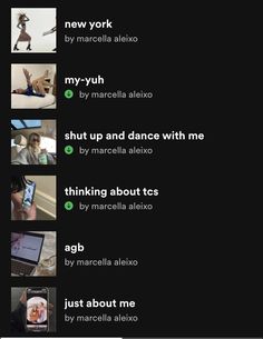 an iphone screen showing the different types of dance