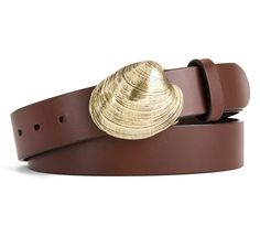 SIR JACK'S - Quahog Shell Buckle with Brown Leather Belt, $150.00 (http://www.sirjacks.com/quahog-shell-buckle-with-brown-leather-belt/) English Bridle, Brown Leather Belt, Brass Buckle, Silver Accessories, Equestrian Style, Silver Gifts, Luxury Gifts, Espadrille Shoes, Made In America