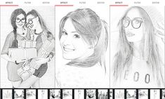 four different pictures of women with glasses