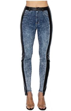 Jeans are a must Edgy Straight Leg Jeans For Night Out, Stretch Medium Wash Jeans For Night Out, Edgy Dark Wash Jeans For Night Out, Edgy High Rise Faux Leather Bottoms, Trendy Faux Leather Jeans For Fall, Edgy High-rise Denim Blue Pants, Stretch Denim Blue Jeans For Night Out, Trendy Fitted Faux Leather Jeans, Edgy High-rise Jeans For Night Out