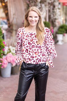 Pair this top with your favorite jeans, leggings, or a skirt for a fashion-forward ensemble that showcases your unique style. Whether you're heading out for a night on the town or looking to make a statement during a casual outing, the Wild Orchid Leopard Layered Top is the perfect choice for adding a pop of boldness and sophistication to your wardrobe.Our Model is wearing Size: Small Material: 100%Polyester Fit: True to Size Stretch Blouse For Night Out In Fall, Trendy Fall Blouse For Day Out, Trendy Fall Blouse For Date Night, Trendy Stretch Blouse For Day Out, Fitted Long Sleeve Top For Fall Day Out, Stretch Long Sleeve Top For Fall Day Out, Stretch Long Sleeve Top For Day Out In Fall, Stretch Tops For Night Out In Fall, Casual Fall Top For Night Out