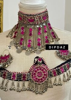 Explore the timeless beauty and intricate craftsmanship of our Afghan ethnic jewelry collection at Dipdaz. Each piece in our collection is a unique work of art, meticulously handcrafted by skilled artisans using traditional techniques passed down through generations. Our jewelry features a stunning array of vibrant gemstones, intricate metalwork, and authentic tribal designs, making every piece a true statement of cultural heritage and elegance. From bold necklaces adorned with colorful stones t Ornate Ring, Dress Outer, Kuchi Jewelry, Colorful Stones, Afghan Jewelry, Afghan Clothes, Jewellery Vintage, Bold Necklace, Sassy Hair