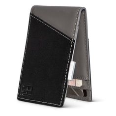 This contemporary wallet design combines the best features and functions from our other best-selling wallets. With the added aesthetic of a two-tone color design, this wallet is the perfect combination of form and function. Sporting RFID protection, this slim money clip wallet allows you to comfortably carry everything you need to get through the day. Fits up to 10 cards (2 per pocket), plus allows you to securely carry your cash in the fixed stainless steel money clip, intelligently hidden insi Wallet Design, H Logos, Clip Wallet, Slim Wallet, Money Clip Wallet, Brushed Stainless Steel, Top Grain Leather, Money Clip, Individual Style