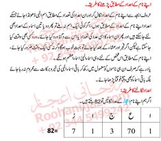 an arabic text is shown in the middle of this page, which contains numbers and symbols