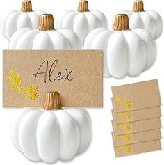 Amazon.com : thanksgiving table decor Thanksgiving Dinner Table, Place Card Holder, Gold Pumpkins, Rustic Pumpkin, Pumpkin Thanksgiving, Wedding Themes Fall, Themed Weddings, Table Place Cards, Thanksgiving Table Settings